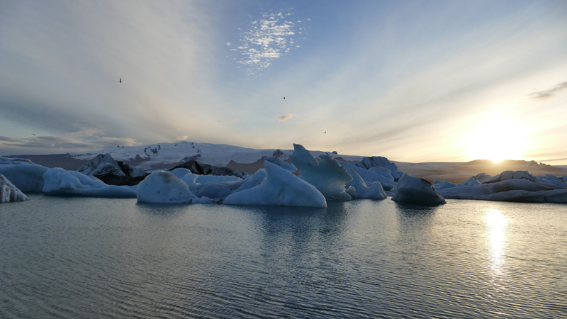 Circuit guidé Islande dans le Sud et l'Est, excursion au pied du lac Jokulsarlon