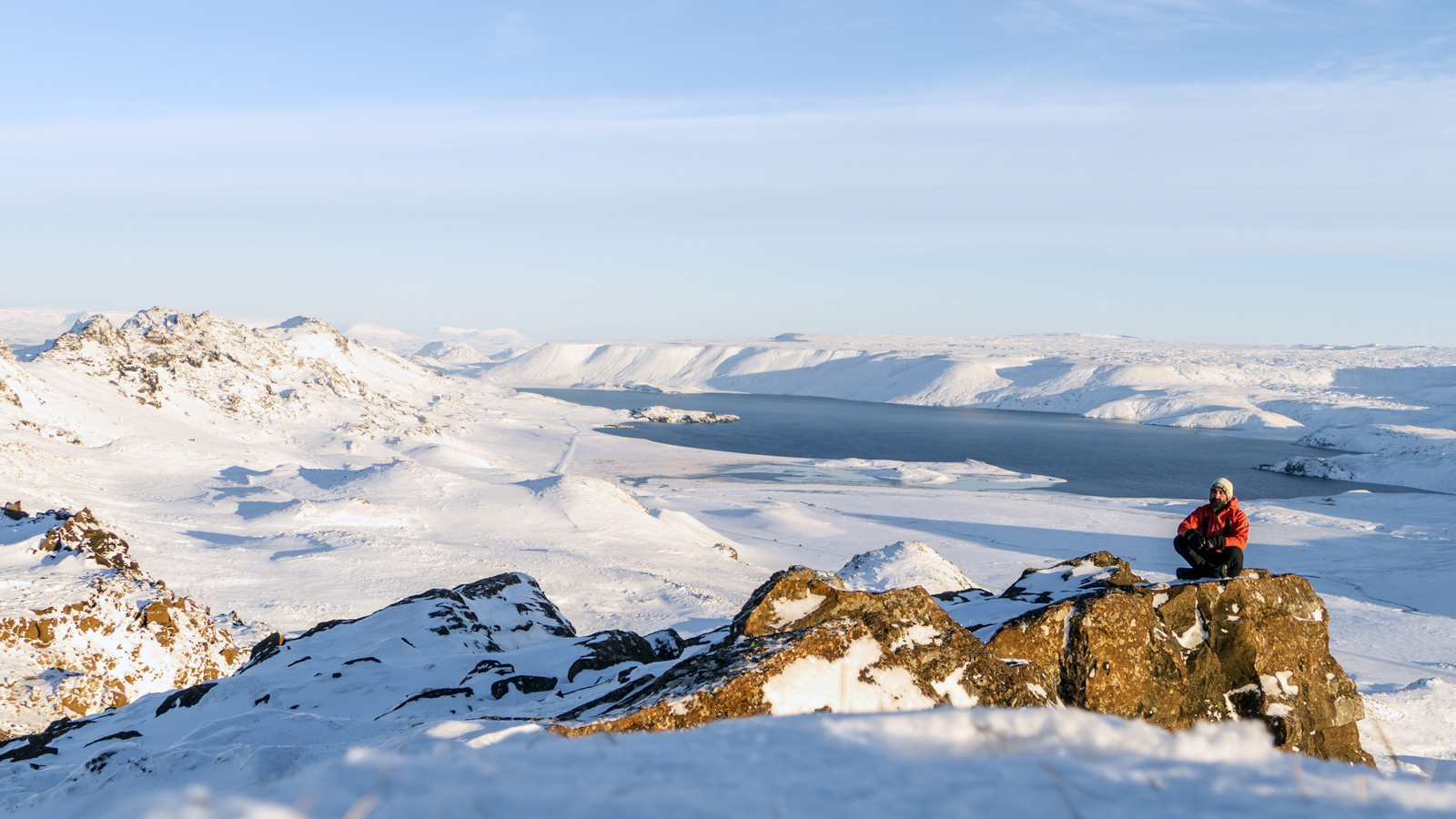 circuit Islande, randonnée sur la péninsule de Reykjavík en hiver