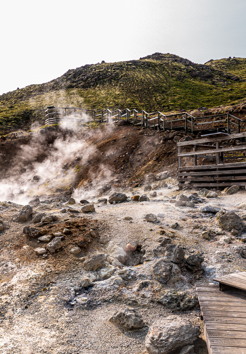 Excursion avec un guide français en Islande sur la péninsule de Reykjanes, site de seltun